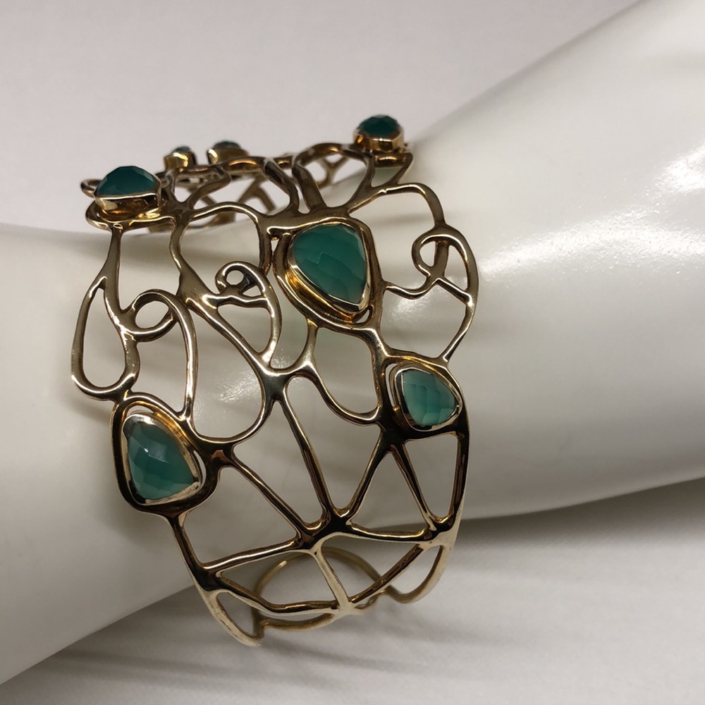 🍒HP🍒 Bracelet gold plated over silver . Marked .925 India